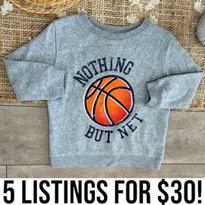 Circo Toddler Boy’s Basketball Theme Pullover Sweatshirt Size 3T